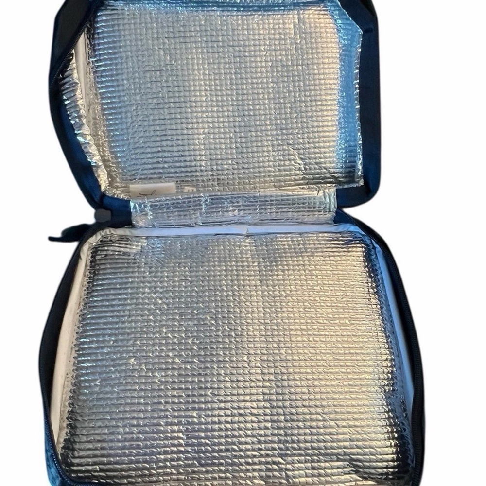 Thirty One 31 Bags Navy Teal Thermal Insulated Lunch Snack Bag - Picture 2 of 4